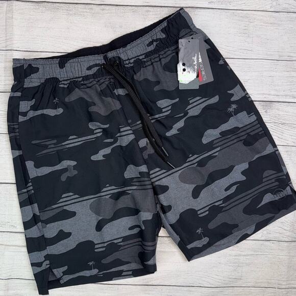 Travis Mathew NWT Men's Leader Board Performance Shorts Golf Black Size Small - Picture 1 of 9